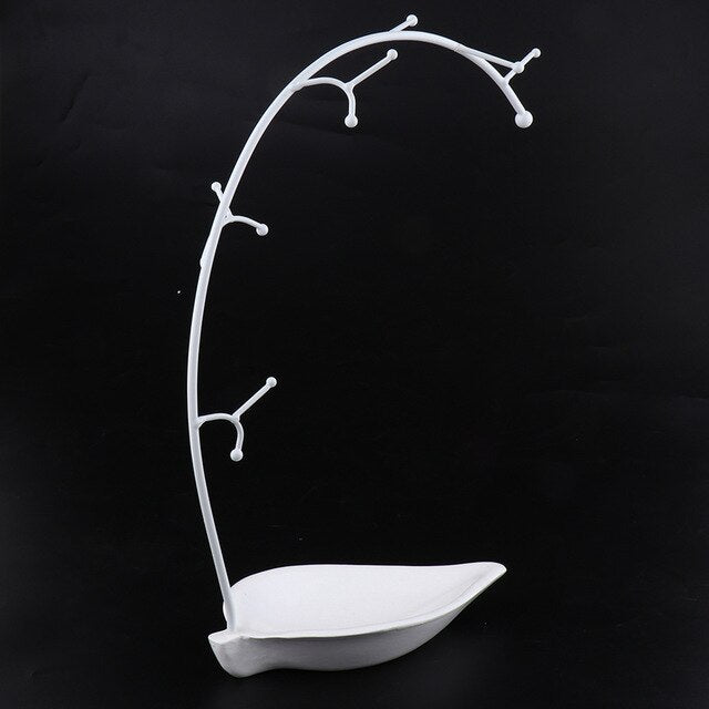 arbre à bijoux organique blanc